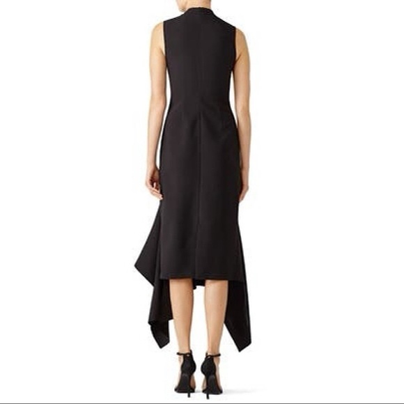 Solace London Klara High-Neck Crepe Dress Size 2 - Picture 5 of 12